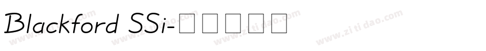 Blackford SSi字体转换
